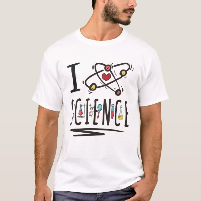 I kärlek Science T Shirt (Framsida)