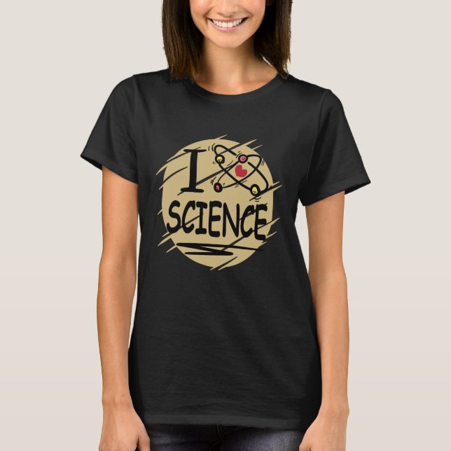 I kärlek Science T Shirt (Framsida)