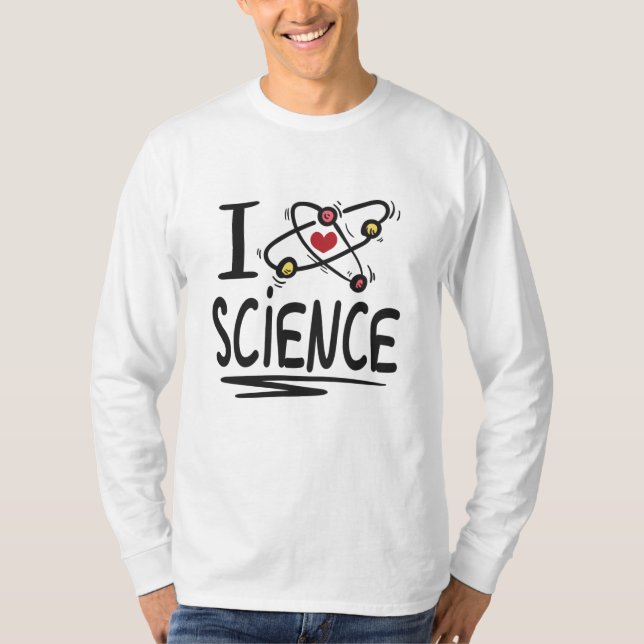 I kärlek Science T Shirt (Framsida)