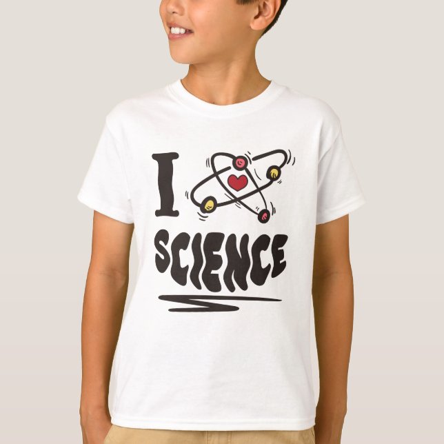 I kärlek Science T Shirt (Framsida)