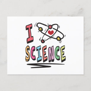 I kärlek Science Vykort