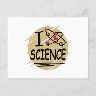 I kärlek Science Vykort