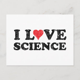 I Kärlek Science Vykort