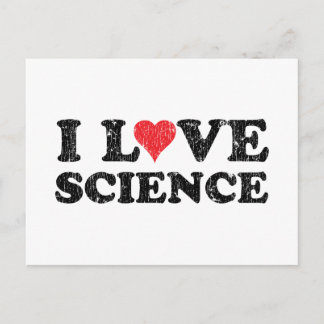 I Kärlek Science Vykort