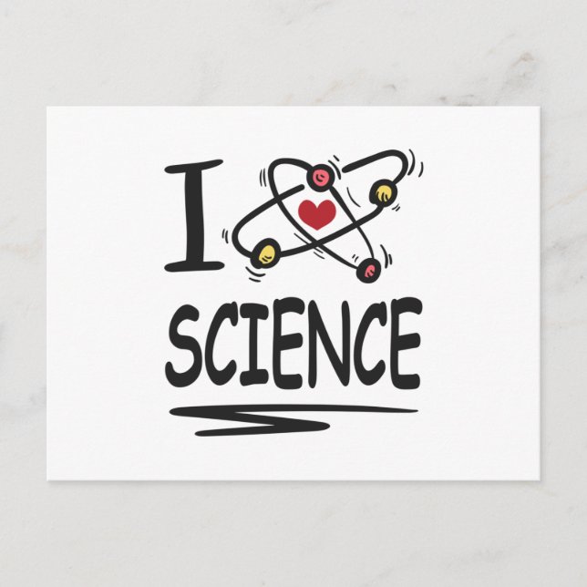 I kärlek Science Vykort (Framsida)
