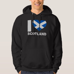 I Kärlek Scotland Heart Flagga Scotland 1 Hoodie