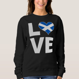 I Kärlek Scotland Heart Flagga Scotland T Shirt