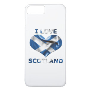I Kärlek Scotland Hjärta Flagga