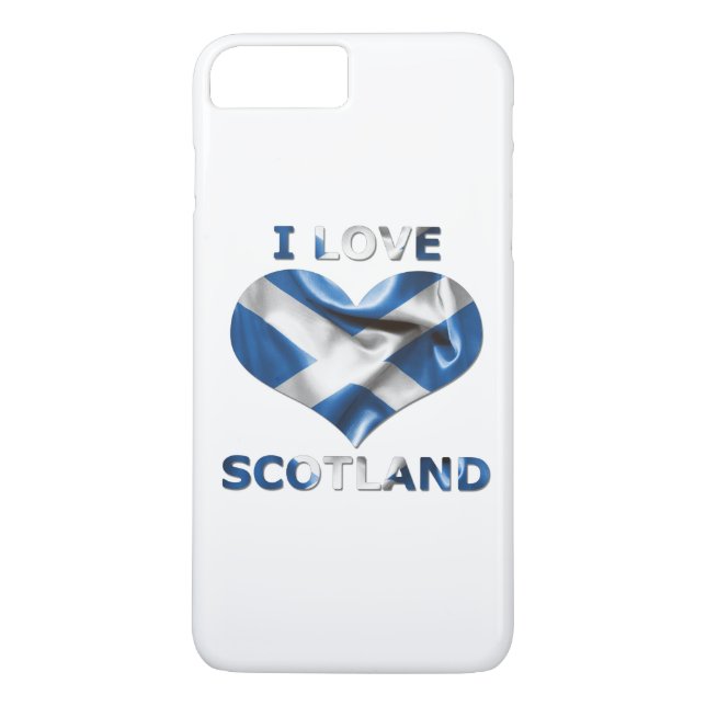I Kärlek Scotland Hjärta Flagga Case-Mate iPhone Skal (Baksida)