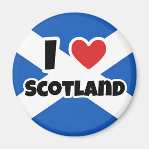 I kärlek Scotland Magnet