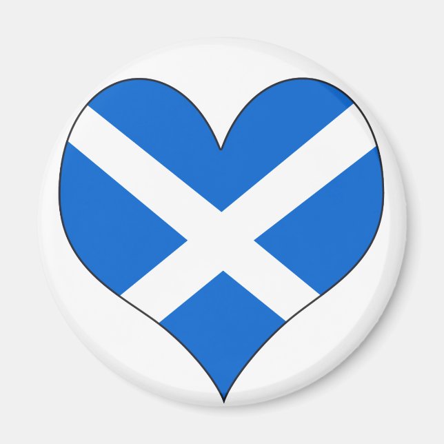 I Kärlek Scotland Magnet (Framsidan)