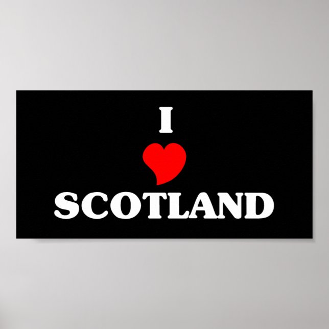 I Kärlek Scotland Poster (Framsidan)