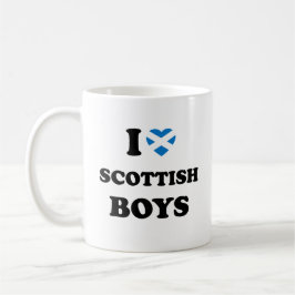 I Kärlek Scottish Boys Kaffemugg