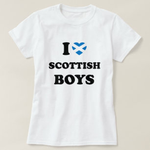 I Kärlek Scottish Boys T Shirt