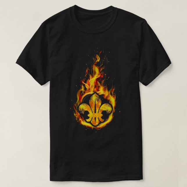 I Kärlek Scouting Fire Scout Leader Best Coola Sco T Shirt (Design framsida)