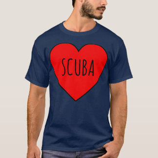I Kärlek Scuba Heart T Shirt