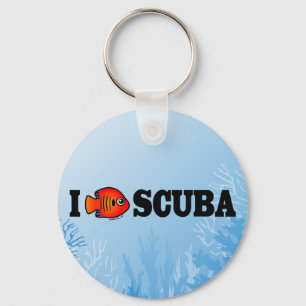 I Kärlek Scuba Nyckelring
