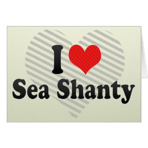 I Kärlek Sea Shanty Hälsningskort