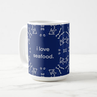 I kärlek Seafood Napkin Kaffemugg