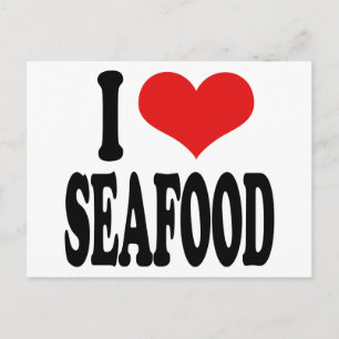 I Kärlek Seafood Vykort