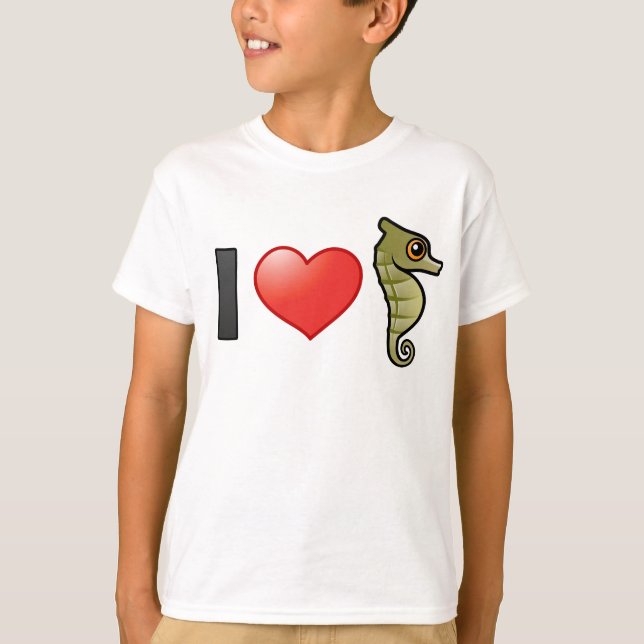 I Kärlek Seahästar Tee Shirt (Framsida)