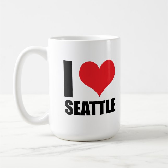 I kärlek Seattle Kaffemugg (Vänster)