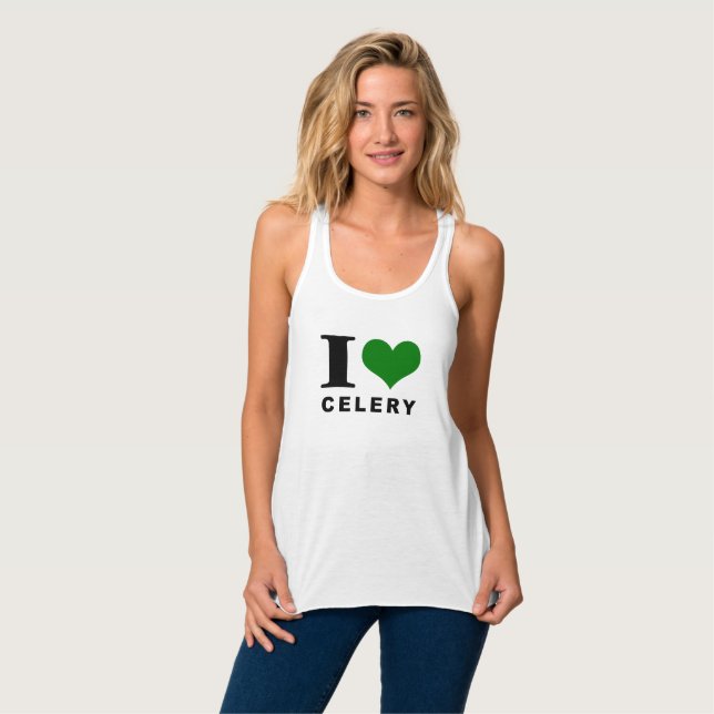 I kärlek-selleri, Celery älskare Linne Med Racerback (Hel framsida)