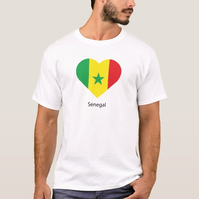 I Kärlek Senegal T Shirt (Framsida)