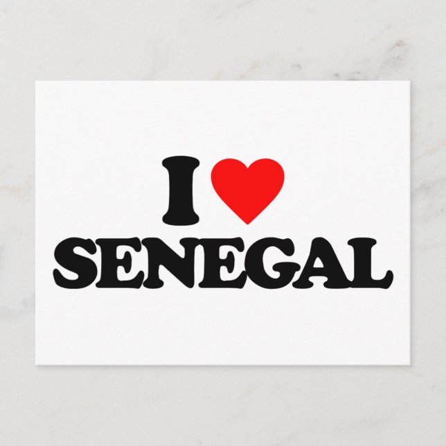 I KÄRLEK SENEGAL VYKORT (Framsida)
