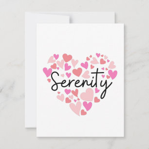 I kärlek Serenity Anteckningskort