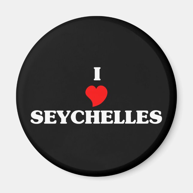 I Kärlek Seychellerna Magnet (Framsidan)