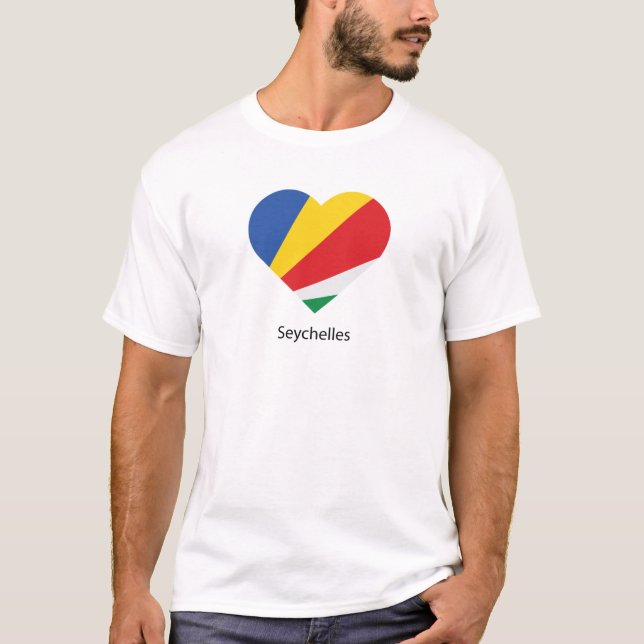 I Kärlek Seychellerna T Shirt (Framsida)