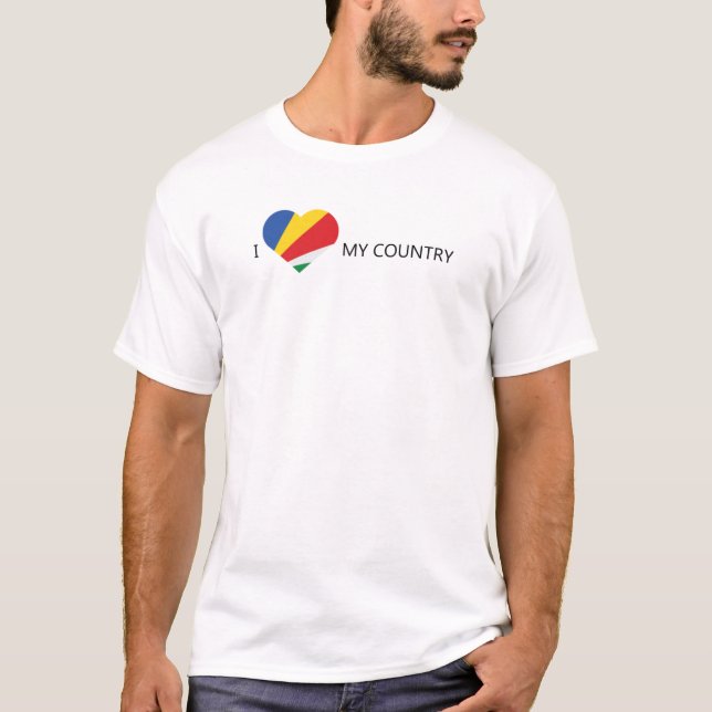 I Kärlek Seychellerna T Shirt (Framsida)