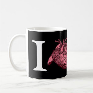 I Kärlek SF med anatomiskt korrekt hjärtekaffe M Kaffemugg