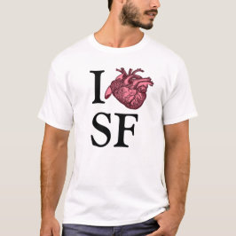 I Kärlek SF-skjorta med anatomiskt korrekt hjärta T Shirt