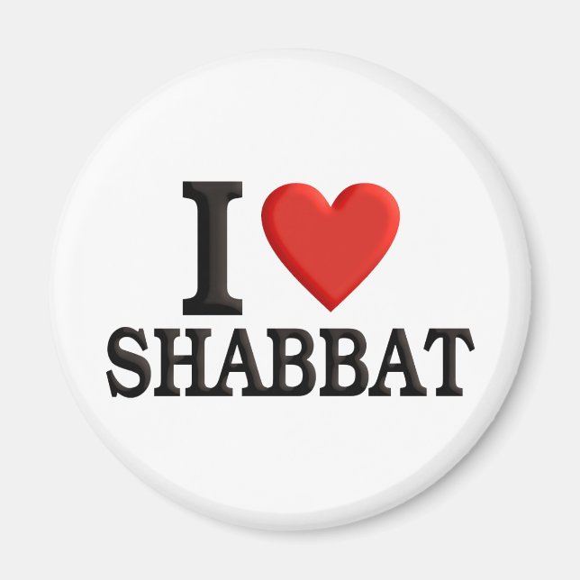 I kärlek Shabbat Magnet (Framsidan)