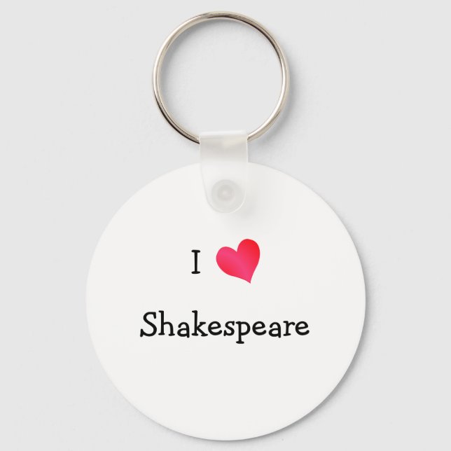 I Kärlek Shakespeare Nyckelring (Framsida)