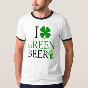 I Kärlek "Shamrock" Grönt Beer St. Patrick's Day Tröja