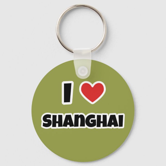 I kärlek Shanghai Nyckelring (Framsida)