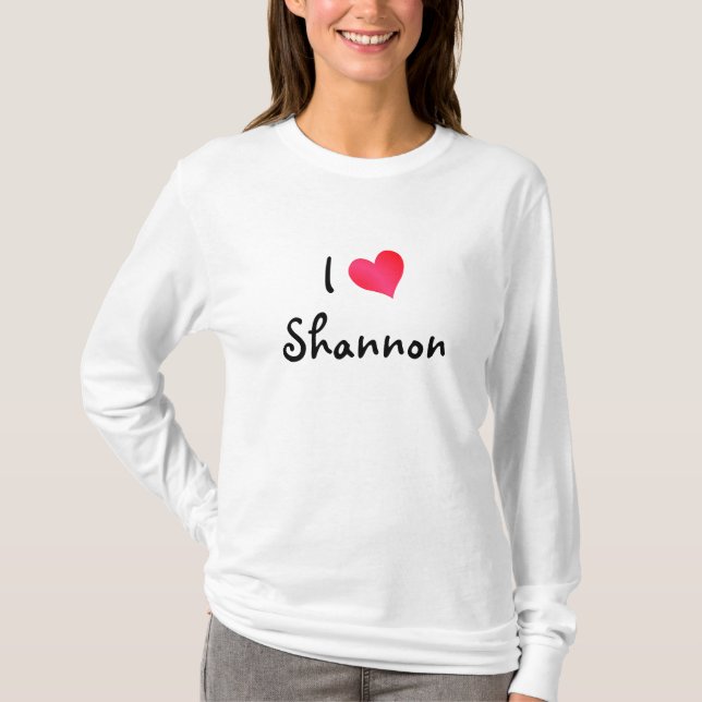 I Kärlek Shannon T Shirt (Framsida)