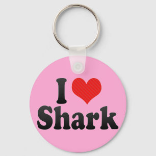 I Kärlek Shark Nyckelring
