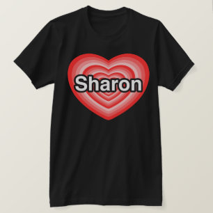 I kärlek Sharon. Jag kärlek du Sharon. Hjärta Tee Shirt