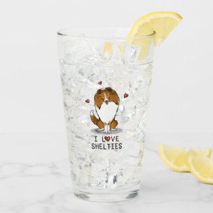 I Kärlek Shelties (tabell 2) Shetland Sheepdog Cut Glaskopp