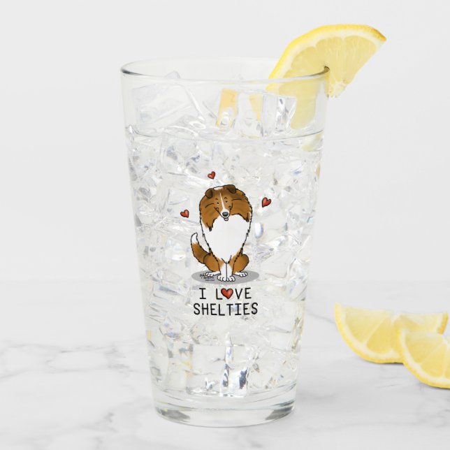 I Kärlek Shelties (tabell 2) Shetland Sheepdog Cut Glaskopp (Bakside Is)