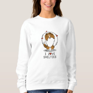 I Kärlek Shelties (tabell 2) Shetland Sheepdog Cut T Shirt