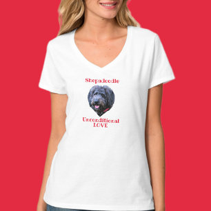 I Kärlek Shepadoodles Ovillkorlig Kärlek T-Shirt