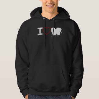 I Kärlek Shih Tzu Hund I Kärlek Heart Hoodie