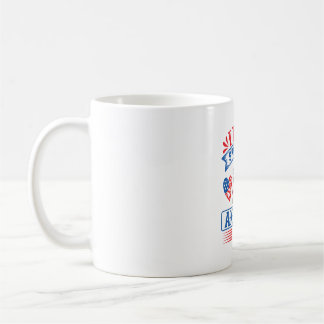 I kärlek Shih Tzus och USA Kaffemugg
