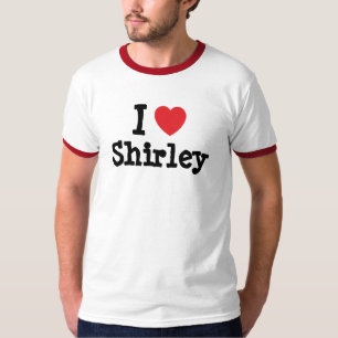 I kärlek Shirley hjärta T-Shirt