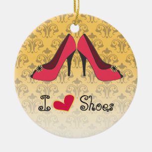 I Kärlek Shoes jul Ornament